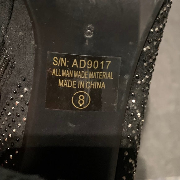 Rhinestone Studded Ankle Boots - Picture 5 of 13